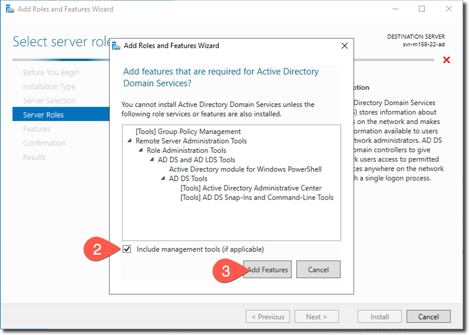 Ajout du rôle Active Directory Domain Service