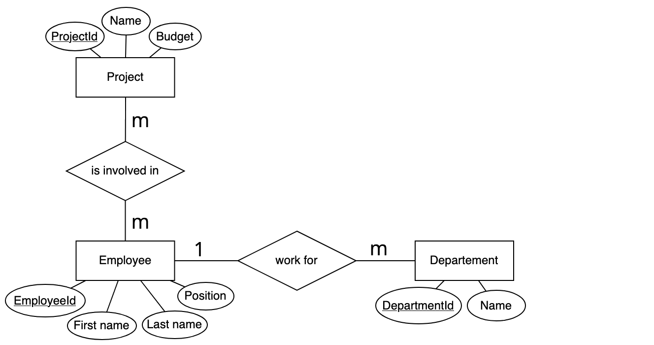 Fig. 1 – Modèle conceptuel des données (MCD)