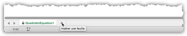 Fig. 12 – Insérer une feuille de calcul