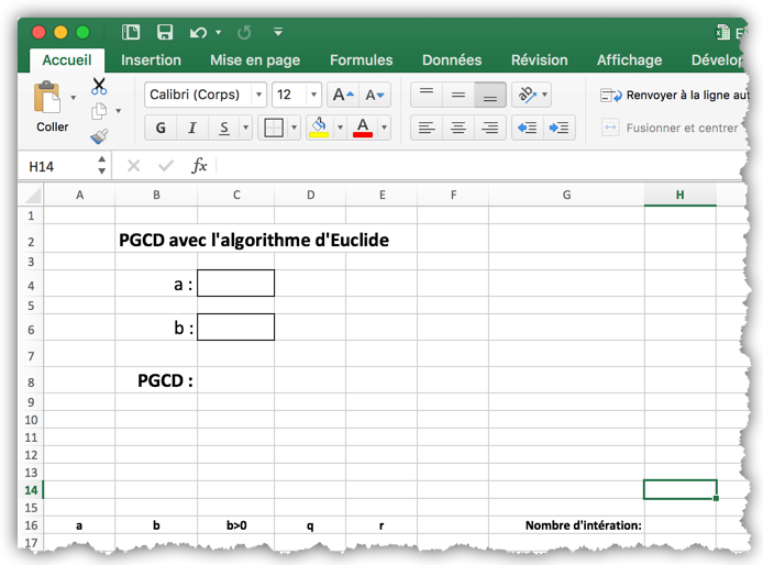 Fig. 2 – En-têtes du tableau