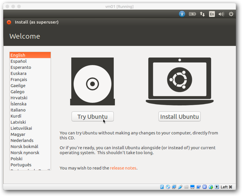 Fig. 19 – Démarrage de Ubuntu