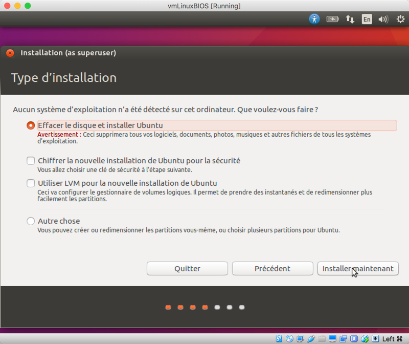 Fig. 9 – Choix du type d’installation
