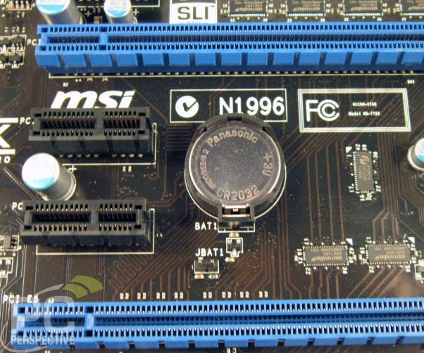 Fig. 4 – Batterie de la mémoire CMOS